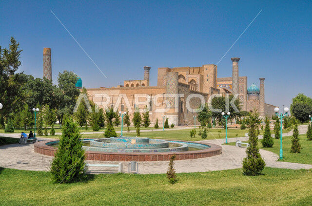 الفن الهندسي المعماري على الطراز الإسلامي , أماكن و معالم دينية إسلامية في المملكة العربية السعودية , الاهتمام بزراعة الأشجار و المناظر الطبيعية