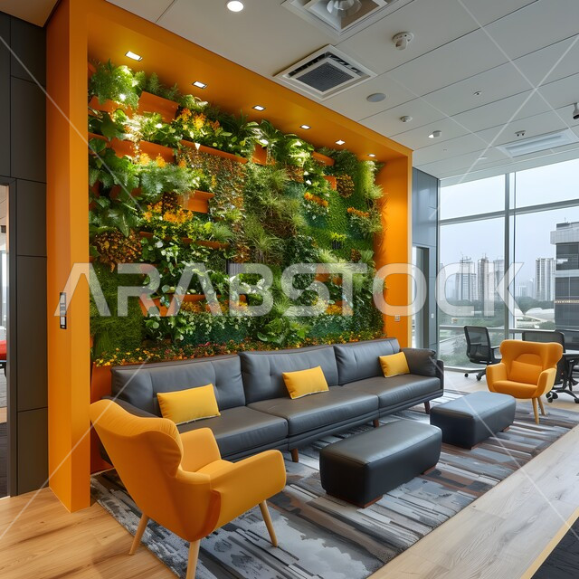  غرف مكتبية بتصاميم وديكورات داخلية فخمة، التصميم العصري الحديث للمكاتب في الشركات السعودية، النوافذ والواجهات الزجاجية، غرفة اجتماعات واسعة مع طاولة محاطة بكراسي