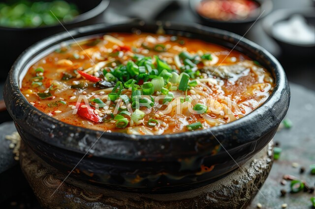 طبق من حساء الخضار مع صلصة الطماطم المزين بالأعشاب الخضراء, أكلات وأطباق شعبية تقليدية، المقبلات الساخنة الشهية، المأكولات والوجبات الشرقية، وصفات الطعام الآسييوية, مطابخ ومطاعم المملكة العربية السعودية