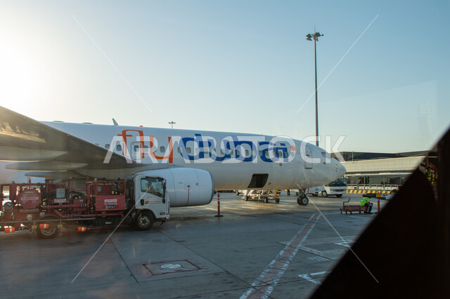 Providing advanced services for easy movement between countries, the most important air center in the Middle East, a fleet of aircraft inside Dubai International Airport, tourism in the United Arab Emirates, Emirati airlines and companies, landing and take-off runway, means of transportation and air transportation.