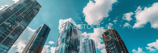 منظر تخيلي مستقبلي للتقدم و النمو العمراني, الفنون و التصاميم الهندسية المعمارية الحديثة لناطحات السحاب في المملكة، صورة بانورامية للأبراج والمباني والمنشآت التجارية، رؤية مستقبلية سعودية 2030، مفهوم تطوير وتحسين البنية التحتية