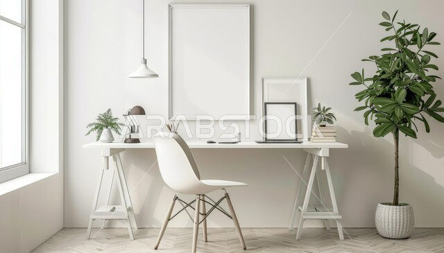 تصميم عصري حديث لمكاتب الشركات السعودية، غرف مكتبية بتصاميم داخلية وديكورات راقية مع اثاث بسيط ومريح، الفن الهندسي المعماري المتطور، غرف القراءة والجلوس باللون الأبيض 