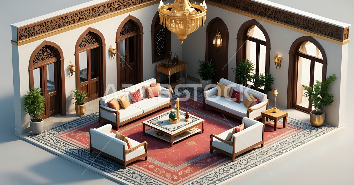 ديكورات داخلية لغرف المعيشة في السعودية, الفن الهندسي المعماري في بناء ...