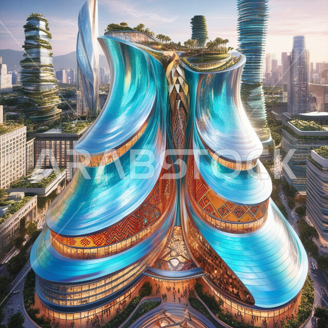 The science and art of constructing modern buildings, celebrating World Architecture Day, displaying future engineering designs for skyscrapers and resorts, hotels and towers in distinctive shapes, the great urban renaissance in the Kingdom, growth and development in the field of building and construction in Saudi Arabia