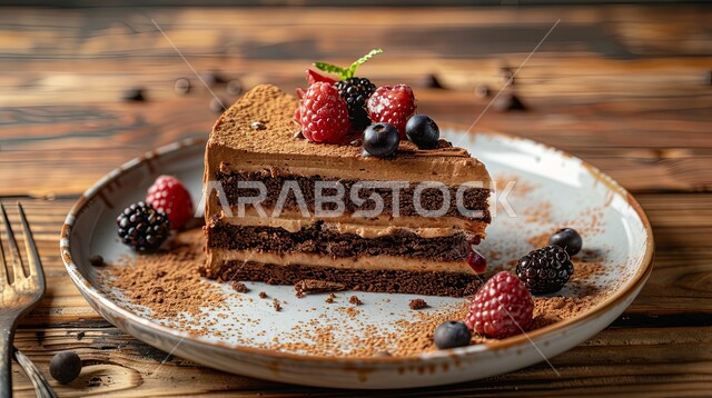 أطعمه وسكريات ذات سعرات حراريه عاليه، قطع الحلوى اللذيذة، حلويات طازجة ...