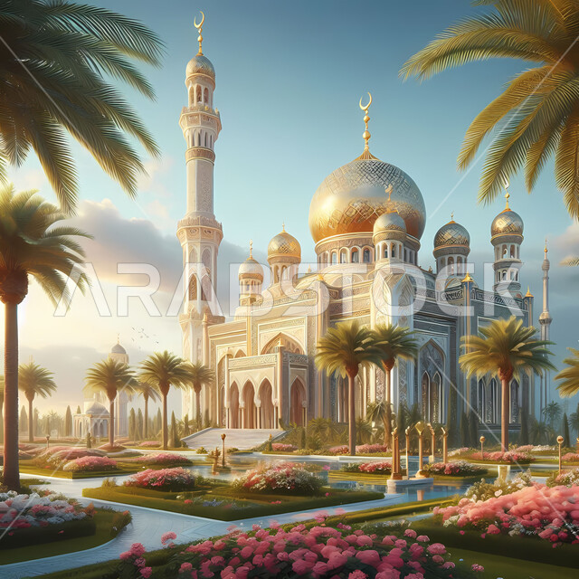 مفهوم العبادة والتقرب إلى الله تعالى، الساحة الخارجية لمسجد عريق، الديكورات والتصاميم الهندسية المعمارية لبناء المساجد في المملكة العربية السعودية، معالم وأماكن اسلامية مقدسة، المآذن والقبب على الطراز الإسلامي العصري الحديث