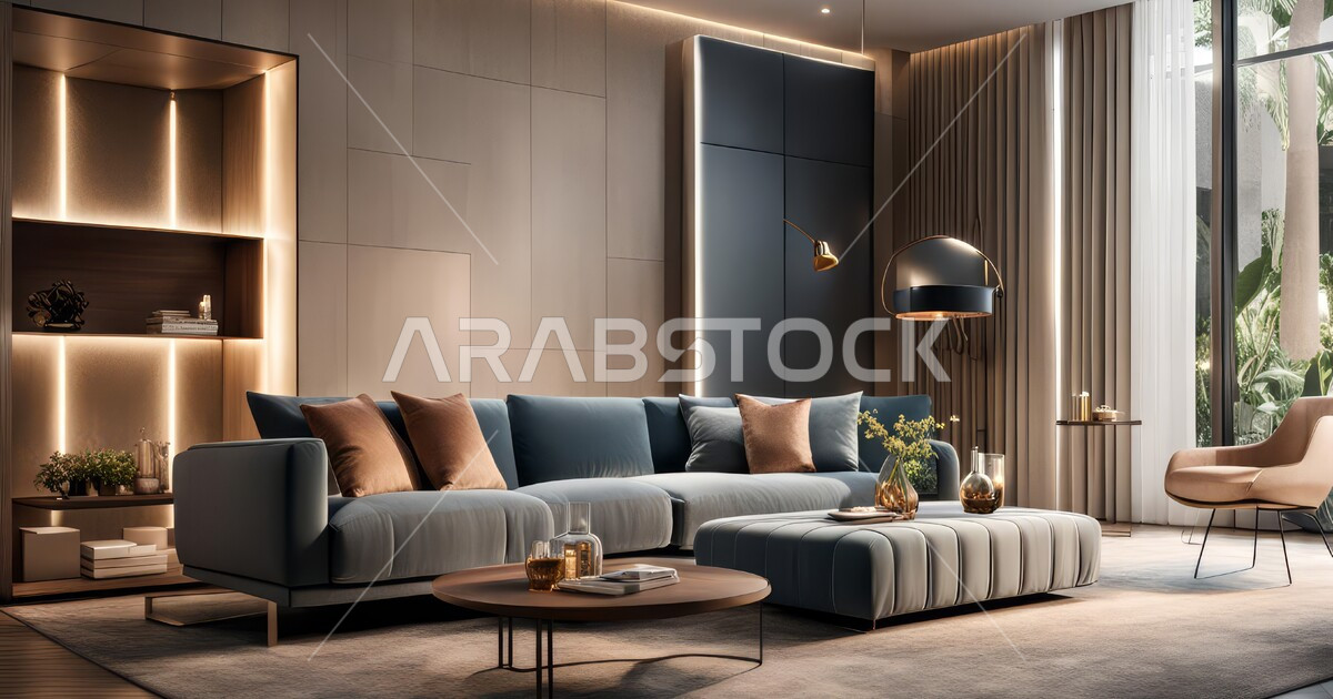 Interior decorations for living rooms in the Kingdom of Saudi Arabia ...