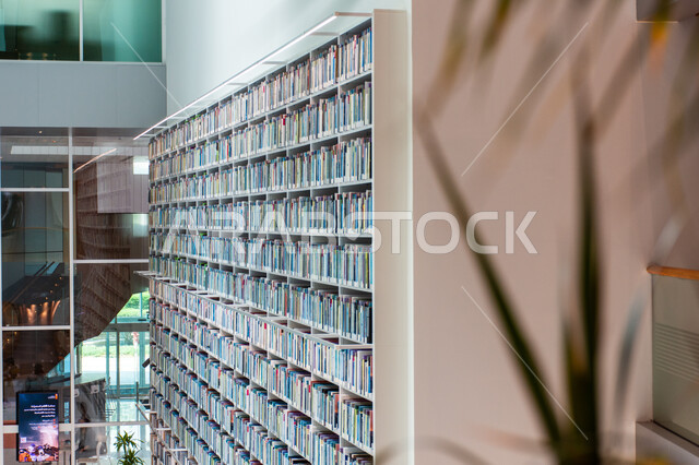 منارة الفكر والمعرفة، أماكن القراءة والثقافة، الديكورات الداخلية الفاخرة في مكتبة محمد بن راشد في مدينة دبي، صرح معرفي حضاري، رفوف الكتب والقصص والروايات، معالم سياحية مشهورة في الامارات العربية المتحدة