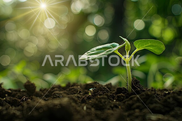 مفهوم العناية والاهتمام بالنبات بالطرق الحديثة، المحميات الطبيعية الخصبة، زراعة الشتلات ورعايتها بطرق مبتكرة في مزارع المملكة العربية السعودية