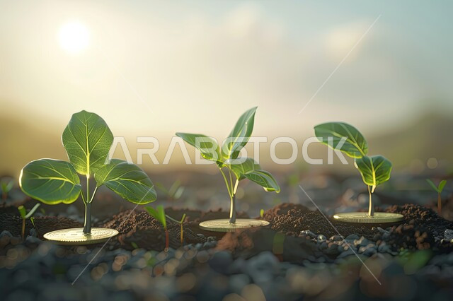 مفهوم العناية والاهتمام بالنبات بالطرق الحديثة، المحميات الطبيعية الخصبة، زراعة الشتلات ورعايتها بطرق مبتكرة في مزارع المملكة العربية السعودية