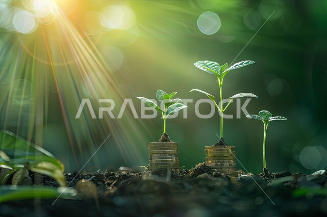 مفهوم العناية والاهتمام بالنبات بالطرق الحديثة، المحميات الطبيعية الخصبة، زراعة الشتلات ورعايتها بطرق مبتكرة في مزارع المملكة العربية السعودية