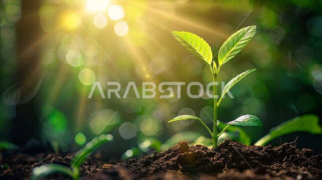 مفهوم العناية والاهتمام بالنبات بالطرق الحديثة، المحميات الطبيعية الخصبة، زراعة الشتلات ورعايتها بطرق مبتكرة في مزارع المملكة العربية السعودية
