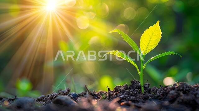 مفهوم العناية والاهتمام بالنبات بالطرق الحديثة، المحميات الطبيعية الخصبة، زراعة الشتلات ورعايتها بطرق مبتكرة في مزارع المملكة العربية السعودية