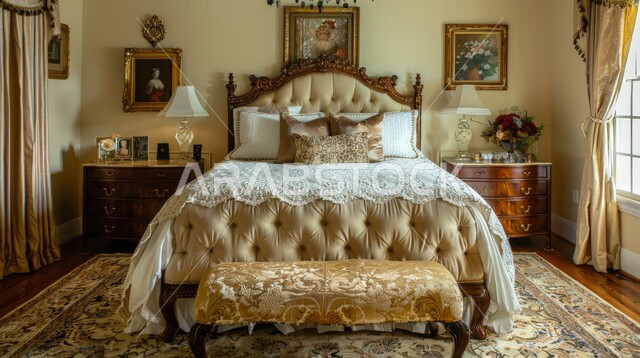 تحف واكسسوارات عصرية، الواجهات والنوافذ الكبيرة، سرير كبير ومريح بتصميم حديث، غرفة نوم بتصاميم فاخرة، أثاث منزلي راقي، ديكورات منزلية داخلية، شقق وفلل سكنية في المملكة العربية السعودية، فنادق ومنتجعات فاخرة