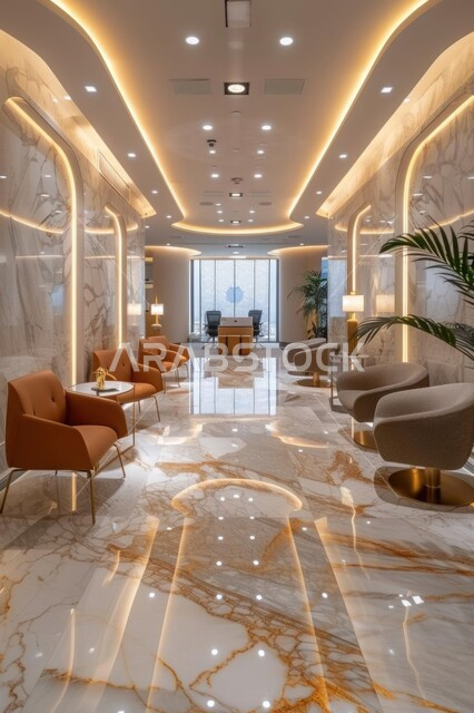 التصاميم والديكورات الداخلية للفنادق والمنتجعات الفاخرة، لوبي اوتيل بديزاينات عصرية حديثه، التصميم الراقي لردهة ومدخل الاستقبال في الفندق، مكاتب وشركات تجارية في المملكة العربية السعودية