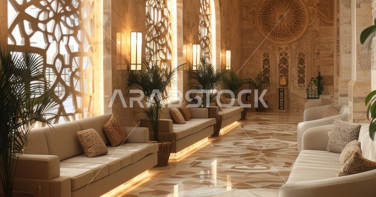 The elegant design of the company’s lobby and reception entrance, the ...