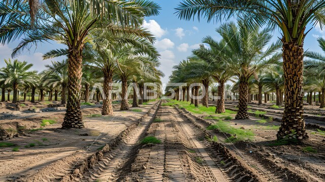 مزارع إنتاج التمور، حقول أشجار النخيل المثمرة في المملكة العربية السعودية، منتجات ومحاصيل وطنية محلية، الأراضي الزراعية و المحميات الطبيعية الخصبة، خلفيات الطبيعة
