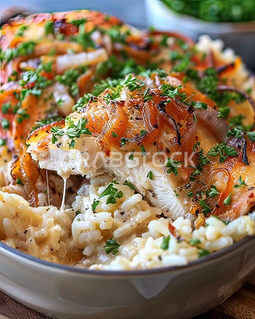 وجبات الدجاج الصحية، طبق من الريزوتو مع الفيليه وجبنة البارميزان، المأكولات العربية الشرقية الشهية، مطاعم الأكلات السريعة، وصفات وأطباق متميزة في مطابخ المملكة العربية السعودية