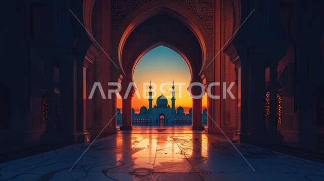 النقوش والزخارف الاسلامية للأقواس والأعمدة الداخلية للجوامع، الفن الهندسي المعماري للمساجد في المملكة العربية السعودية، التصاميم والديكورات للقبب والمآذن، أماكن ومعالم دينية مقدسة، العبادة والتقرب إلى الله تعالى