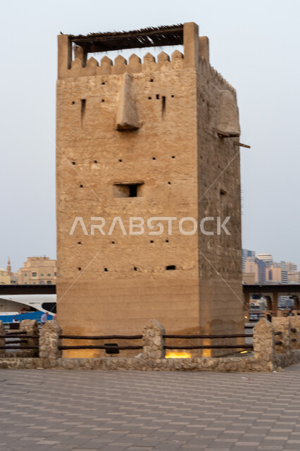 المعالم السياحية الشهيرة، المباني الأثرية بالإمارات العربية المتحدة، الفن الهندسي المعماري على الطراز القديم، مربعة الشندغة التاريخية في حي خور دبي