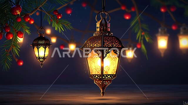  أنوار وديكورات في الأجواء الرمضانية الروحانية، الزينة والاكسسوارات العربية والفن الإسلامي، تحف اسلامية تقليدية للاحتفال بقدوم شهر الخير، فوانيس معدنية مزخرفة بتصاميم تقليدية، الاهتمام بالمناسبات الدينية المقدسة