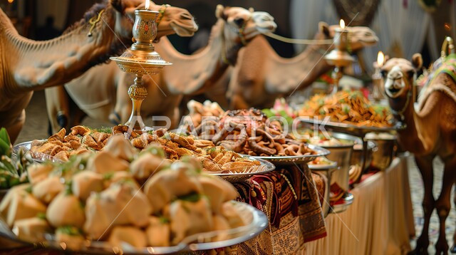 العزائم والولائم في الأفراح في المملكة العربية السعودية، اهتمام السعوديين في رعاية وتربية النوق العربية، مفهوم تقديم الطعام للجمال في الأعراس