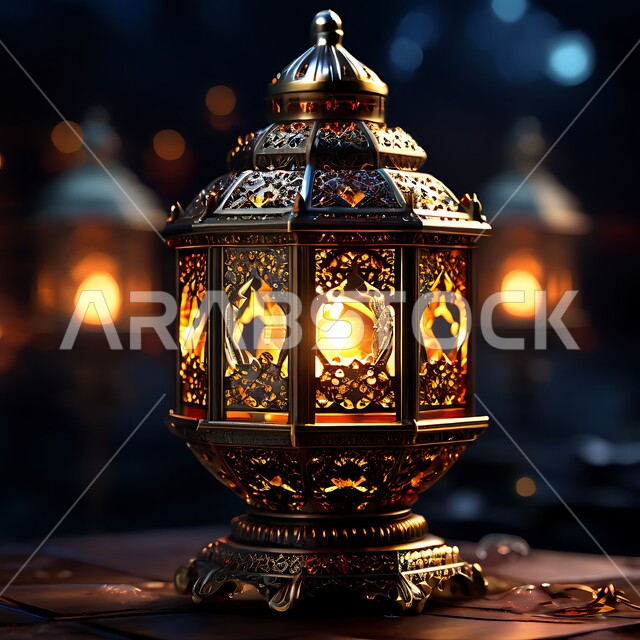  فانوس معدني مزخرف مضيء, البهجة بقدوم رمضان المبارك, أضواء و مصابيح عربية تقليدية, زينة و ديكورات و أنوار الاحتفالات بالمناسبات و الأعياد الدينية الإسلامية, الأجواء الروحانية في الأيام الفضيلة, الاستعداد لاستقبال الشهر الفضيل
