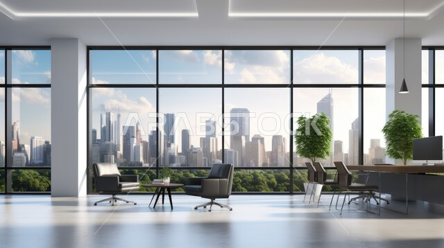 تصميم عصري حديث لمكاتب الشركات السعودية، غرف مكتبية بتصاميم داخلية وديكورات راقية مع اثاث فاخر ومريح، الفن الهندسي المعماري المتطور، غرف القراءة والجلوس، مكتب عمل بواجهه زجاجية كبيرة