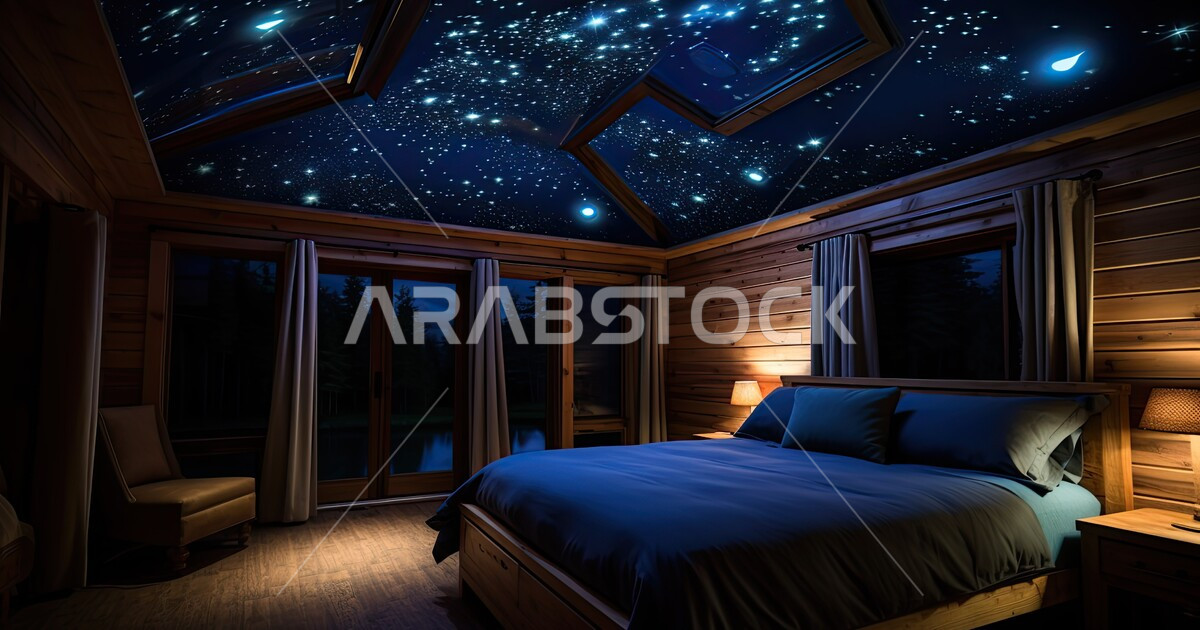 Photo inspiration: Stargazing Penthouse Apartments With Luxurious Space Reference: Space Themed Bedroom Stargazing Relaxing Places To Get Away From