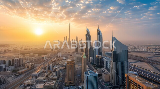  رؤية سعودية مستقبلية 2030، استخدام التقنيات المتطورة في انشاء المدن الحديثة، النمو والتطور العمراني الكبير في البناء، منظر تخيلي مستقبلي للأبراج و ناطحات السحاب في المملكة العربية السعودية، تطوير البنية التحتية الرقمية