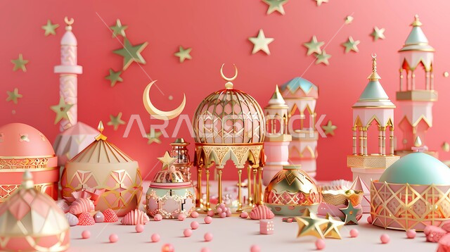 ديكورات وأنوار وتحف رمضانيه، فوانيس عربية تقليدية إضاءة وزينة شهر رمضان المبارك، الأجواء الروحانية في المناسبات الدينية والاحتفال بقدوم شهر الخير والبركة