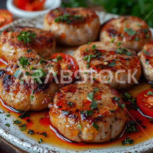 وصفات الدجاج المشوية بنكهات متنوعة، طبق مليء بكرات اللحم مع الصلصة الشهية، مطاعم للمأكولات العربية الشرقية, أطعمة وأغذية صحية, وجبات اللحم الضأن الشهية الساخنة، فنون التقديم في مطابخ المملكة