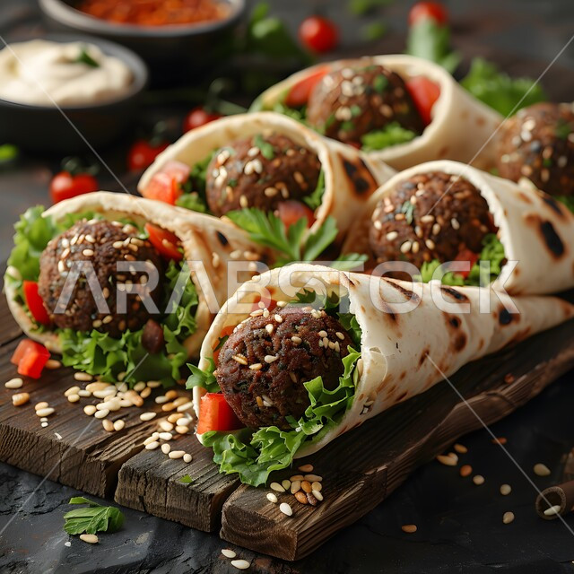 ساندوتش كرات اللحم البقري المشوي مع الخضراوات الطازجة والصلصات الشهية، الوصفات الغربية اللذيذة، مطاعم للمأكولات والوجبات السريعة في المملكة العربية السعودية