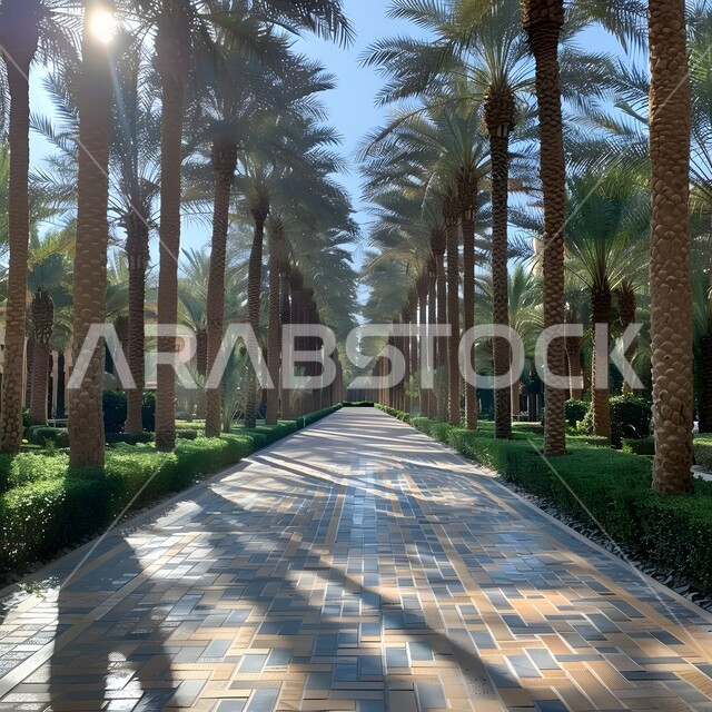 مزارع إنتاج التمور، حقول أشجار النخيل المثمرة في المملكة العربية السعودية، منتجات ومحاصيل وطنية محلية، الأراضي الزراعية و المحميات الطبيعية الخصبة، خلفيات الطبيعة