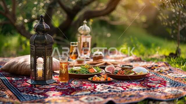 مشروبات ساخنة وضيافة رمضانية شهية، تحف واكسسوارات متميزة، زينة وديكورات شهر رمضان المبارك، الاحتفال بالمناسبات والأعياد الدينية الاسلامية، صورة مقربة لفانوس معدني تقليدي، غذاء صحي ومفيد، وجبة غذائية عالية الأهمية، منتجات ومحاصيل محلية وطنية