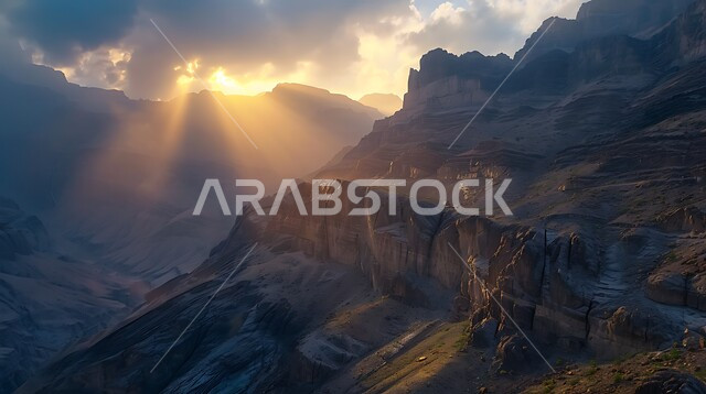  التكوينات والتشكيلات الصخرية, التضاريس في مناطق القمم والمرتفعات عند شروق الشمس, الاستمتاع بالمناظر الطبيعية في الأماكن السياحة، مناطق الرحلات والمغامرات وقضاء الوقت الممتع، الطبيعة الجبلية في المملكة العربية السعودية