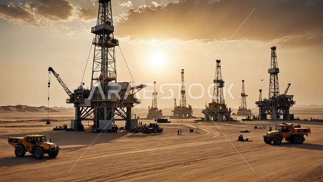 آلات الحفر الضخمة المستخدمة في استخراج البترول, التنقيب عن الثروات الباطنية في المملكة العربية السعودية، تنمية الاقتصاد السعودي, صناعات ومشاريع بتروكيماوية في المملكة, خطوط الأنابيب والمعدات الفولاذية الثقيلة، العمل في مجال الهندسة الصناعية والنفطية