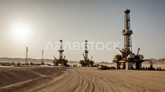 Exploration for underground resources in the Kingdom of Saudi Arabia, development of the Saudi economy, huge drilling machines used in petroleum extraction, petrochemical industries and projects in the Kingdom, pipelines and heavy steel equipment, work in the field of industrial and petroleum engineering.