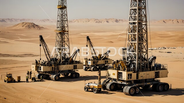 التنقيب عن الثروات الباطنية في المملكة العربية السعودية، تنمية الاقتصاد السعودي, آلات الحفر الضخمة المستخدمة في استخراج البترول, صناعات ومشاريع بتروكيماوية في المملكة, خطوط الأنابيب والمعدات الفولاذية الثقيلة، العمل في مجال الهندسة الصناعية والنفطية