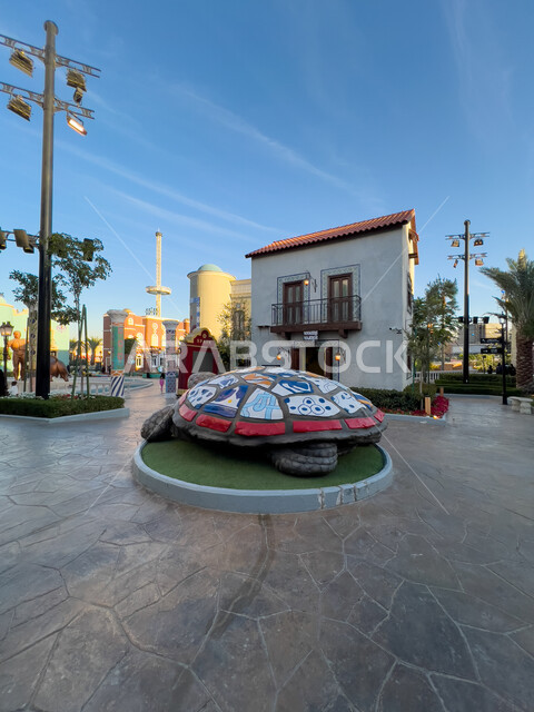 مجسم السلحفاة الملونة في الأماكن الترفيهيه، استكشاف حضارات وثقافات دول العالم في البوليفارد وورلد في مدينة الرياض, التطور ومواكبة التقدم العمراني، تنشيط حركة السياحة في المملكة العربية السعودية, مناطق جذب واستقطاب السائحين