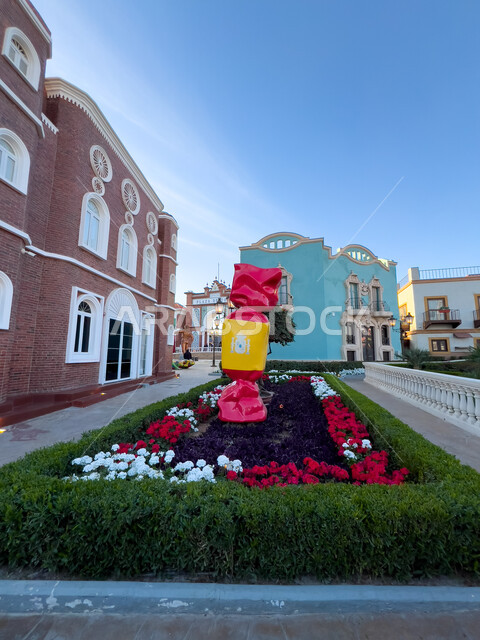 مجسم الحلوى في البوليفارد وورلد في مدينة الرياض, فعاليات ومهرجانات ترفيهية في المملكة العربية السعودية, مناطق جذب واستقطاب السائحين، الاهتمام بالتشجير وزراعة النباتات الخضراء، المناظر الطبيعية المتميزة