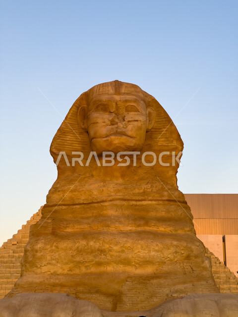 التماثيل والمنحوتات الحجرية، الآثار والمعالم التاريخية في القسم المصري في البوليفارد وورلد في مدينة الرياض، اكتشاف الحضارات والثقافات حول العالم, مناطق جذب واستقطاب السائحين في المملكة العربية السعودية