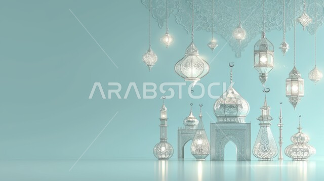 زينة الأعياد والمناسبات الدينية المآذن والقبب للمساجد الإسلامية, قدوم الشهر  المبارك, شهر العبادة والتقرب من الله تعالى, السكينة و الطمأنينة في شهر رمضان,  الديكورات والتصاميم المميزة في الشهر الفضيل, الاستعداد لاستقبال الشهر المميز.