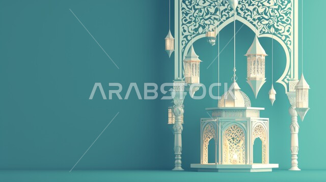 زينة الأعياد والمناسبات الدينية المآذن والقبب للمساجد الإسلامية, قدوم الشهر  المبارك, شهر العبادة والتقرب من الله تعالى, السكينة و الطمأنينة في شهر رمضان,  الديكورات والتصاميم المميزة في الشهر الفضيل, الاستعداد لاستقبال الشهر المميز.