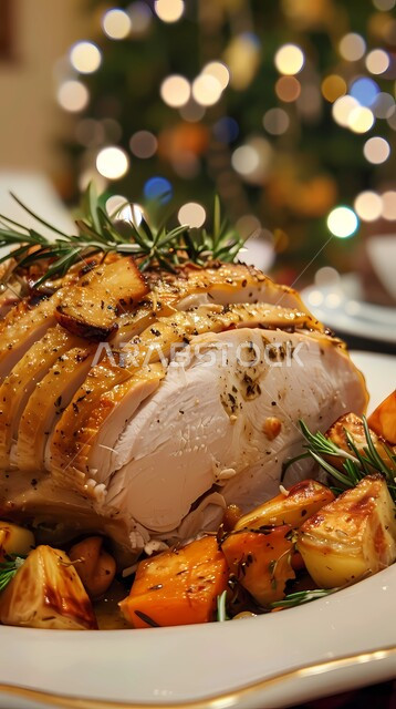 وصفات لأطباق عربية تقليدية شرقية، طبق من الديك الرومي المشوي مع الجزر والخضار ونبات إكليل الجبل، مأكولات لذيذة مغذية وذات فوائد، فنون تقديم الطعام في المطاعم السعودية، مهارة إعداد وطهي اللحوم في مطابخ المملكة، وجبات المشاوي الشهية