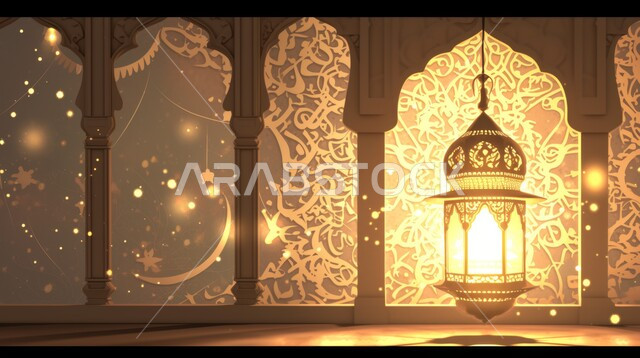  تجهيزات لاستقبال الشهر المبارك أضواء و مصابيح عربية تقليدية معدنية مضيئة, الاستعداد لاستقبال الشهر الفضيل, الأجواء الروحانية في الأيام المباركة, أنوار الاحتفالات بالمناسبات والأعياد الدينية الإسلامية, العبادة والتقرب من الله تعالى. فوانيس معدنيةمزخرفة مضيئة.
