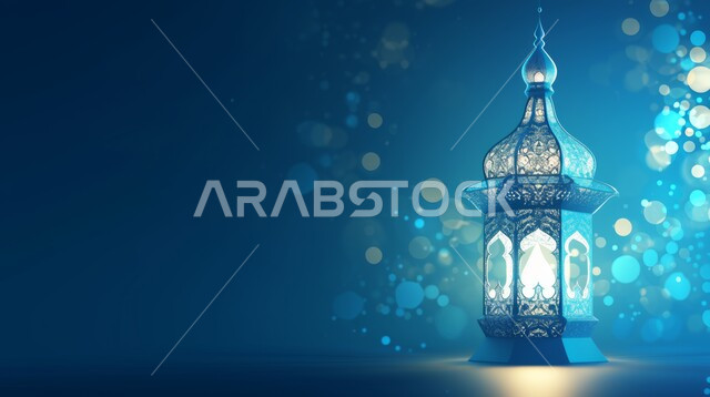 زينة وديكور وأنوار الاحتفال بالمناسبات والأعياد الدينية الإسلامية, الاستعداد لاستقبال الشهر الفضيل, البهجة بقدوم رمضان المبارك, الأجواء الروحانية  في الأيام الفضيلة, شهر العبادة والتقرب من الله تعالى.