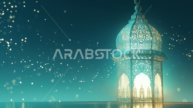 زينة وديكور وأنوار الاحتفال بالمناسبات والأعياد الدينية الإسلامية, الاستعداد لاستقبال الشهر الفضيل, البهجة بقدوم رمضان المبارك, الأجواء الروحانية  في الأيام الفضيلة, شهر العبادة والتقرب من الله تعالى.