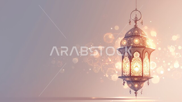 فانوس مزخرف معدني مضيء, ديكورات وزينة و أنوار، الاحتفالات بالمناسبات و الأعياد الدينية الإسلامية, البهجة بقدوم رمضان المبارك, أضواء و مصابيح عربية تقليدية, الأجواء الروحانية في الأيام الفضيلة, الاستعداد لاستقبال الشهر الفضيل