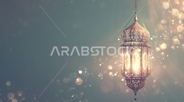 فانوس مزخرف معدني مضيء, ديكورات وزينة و أنوار الاحتفالات بالمناسبات و الأعياد الدينية الإسلامية, البهجة بقدوم رمضان المبارك, أضواء و مصابيح عربية تقليدية, الأجواء الروحانية في الأيام الفضيلة, الاستعداد لاستقبال الشهر الفضيل